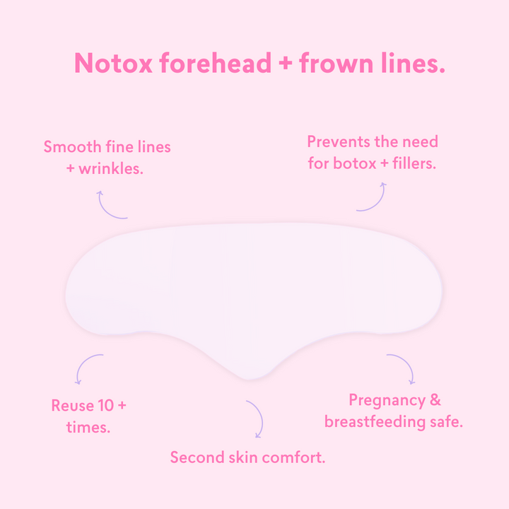 Notox - Forehead + Frown Lines Silicone Wrinkle Patch