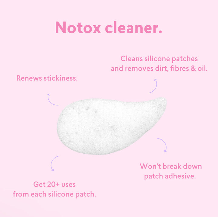 Notox - Forehead + Eyes + Smile Lines + Silicone Patch Cleaner