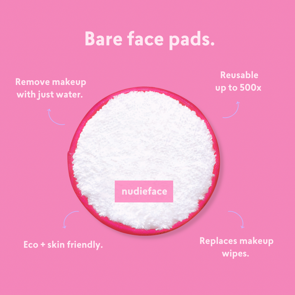 Bare Face Pads - Microfibre Cleansing Pads
